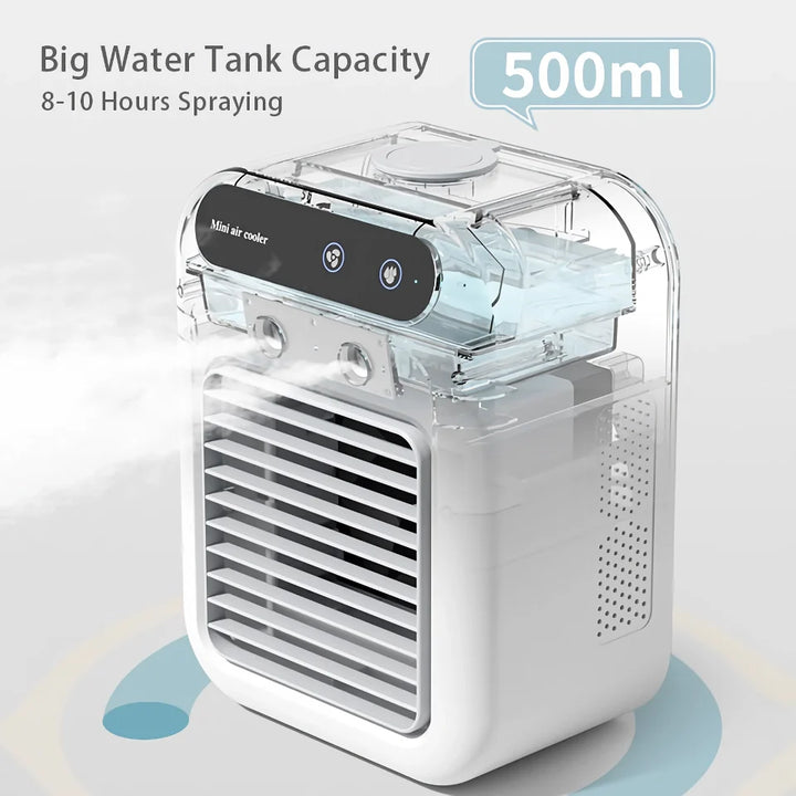 Portable Mini USB Air Cooling Fan with Rechargeable Humidifier | Bowlift