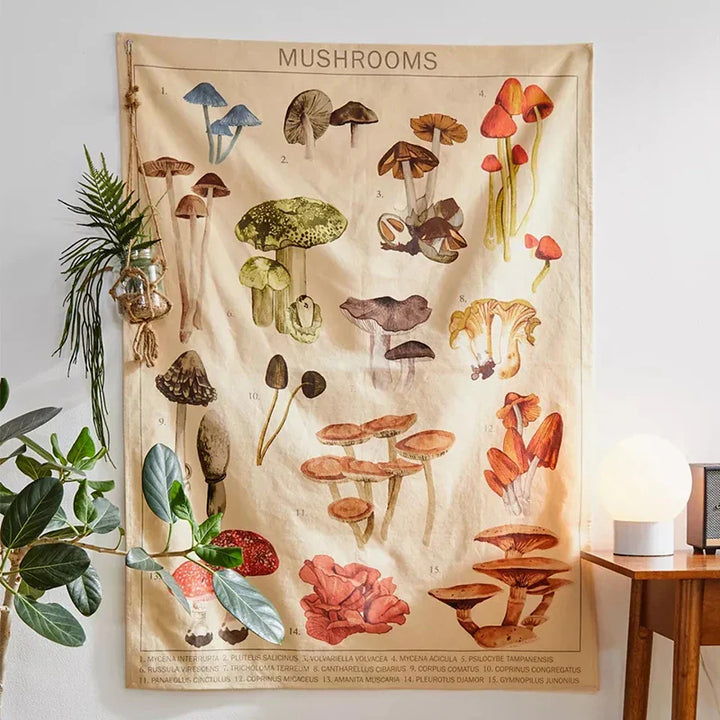 BowLift | Mushroom Tapestry Wall Hanging