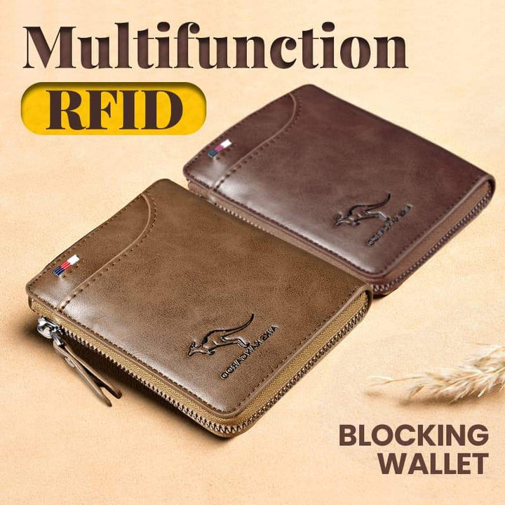 BowLift | Men's Essentials-Multi-functional RFID Blocking Waterproof Durable PU Leather Wallet