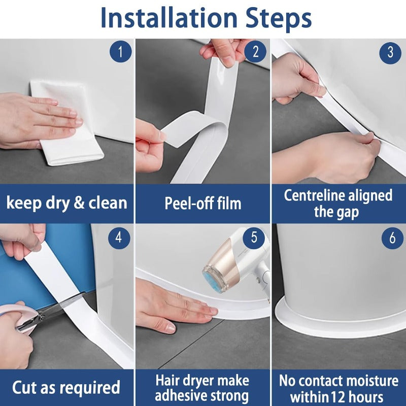 Waterproof Caulk Tape Bowlift