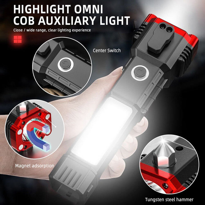 BowLift | Super Bright Rechargeable LED Handheld Flashlight Portable Spotlight 4 Mode New
