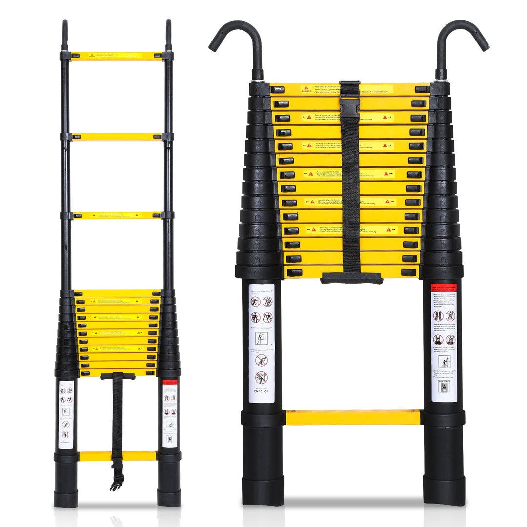Telescopic Ladder Aluminum with Removable Hook | Bowlift