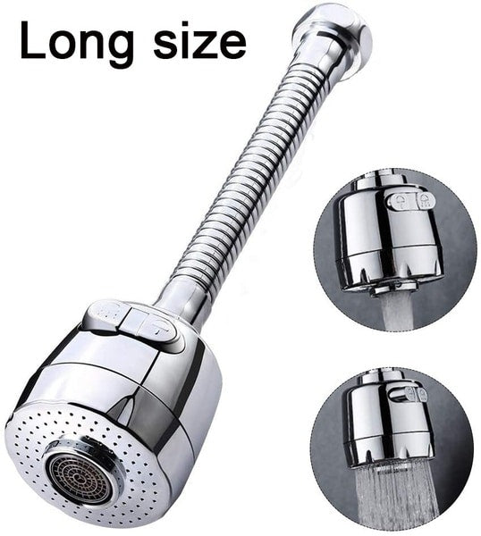 Water-saving attachment made of stainless steel, 360-degree movable and extendable | Bowlift