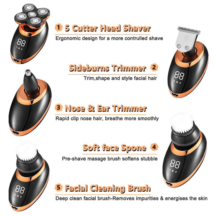 5 in 1 Rechargeable Electric Shaver Pro | Bowlift