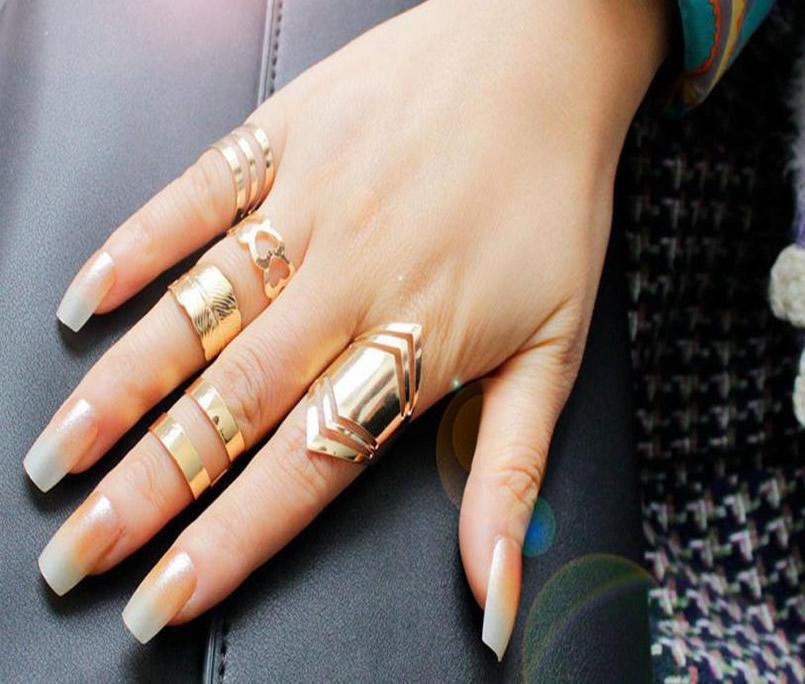5 Piece Stack of Midi Open Rings | Bowlift