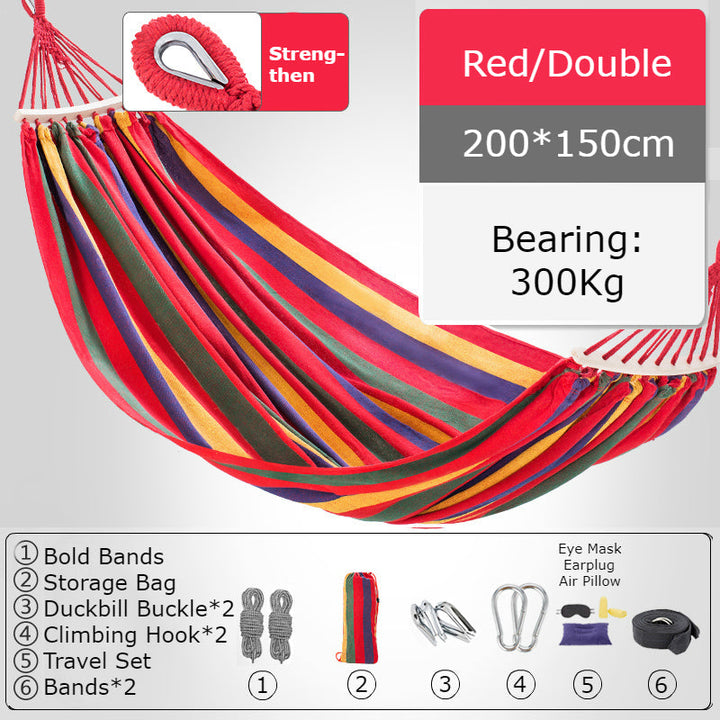 BowLift | Thickened Single/Double Hammock, More Breathable, Safer and More Comfortable, For Camping, Dormitory & Leisure