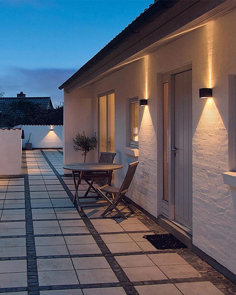 BowLift | LED Outdoor Up Down Wall Light | Waterproof Metal Fixture for Patio. Garden & Entryway Illumination