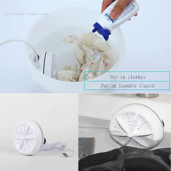 Mini Portable Washing Machine Spin Dryer Bowlift