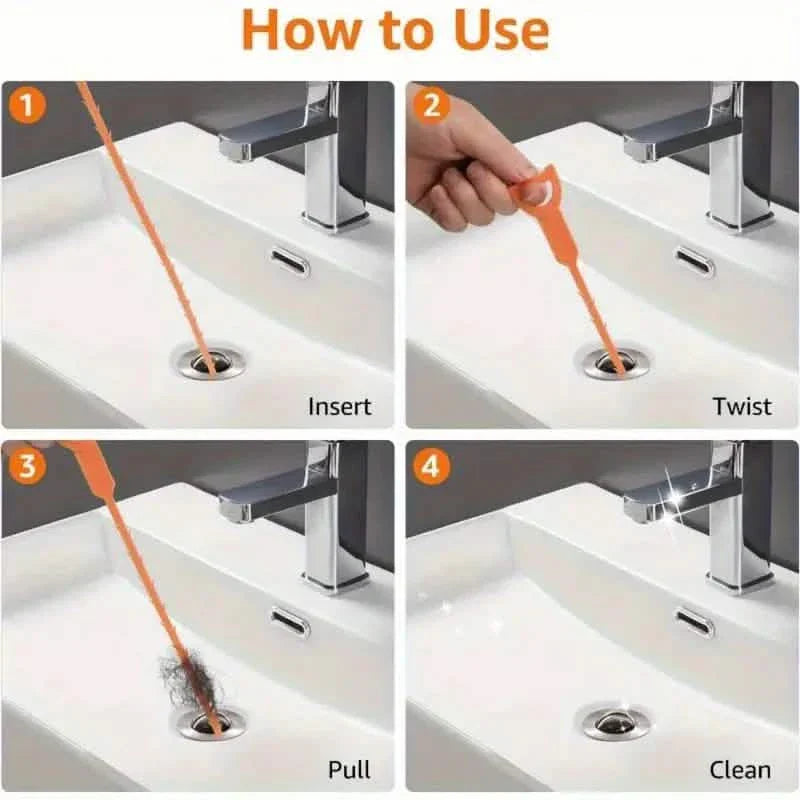 BowLift | 6-Pack: 19.6-Inch Flexible Basic Drain Plug Remover