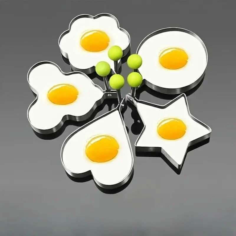 BowLift | 6-Piece: Creative Stainless Steel Egg Cooking Ring Set