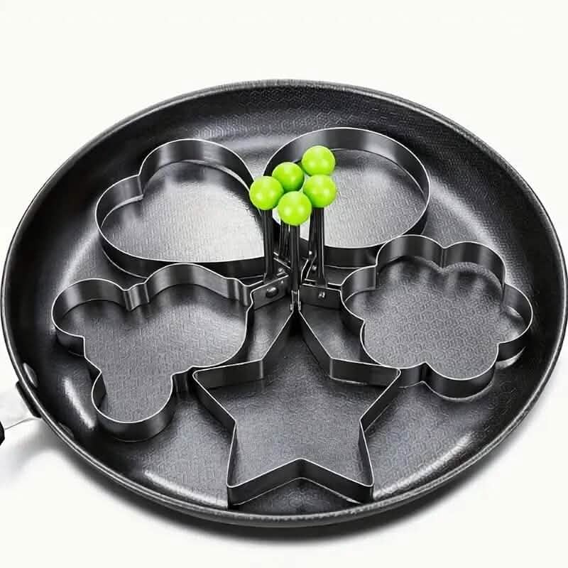 BowLift | 6-Piece: Creative Stainless Steel Egg Cooking Ring Set