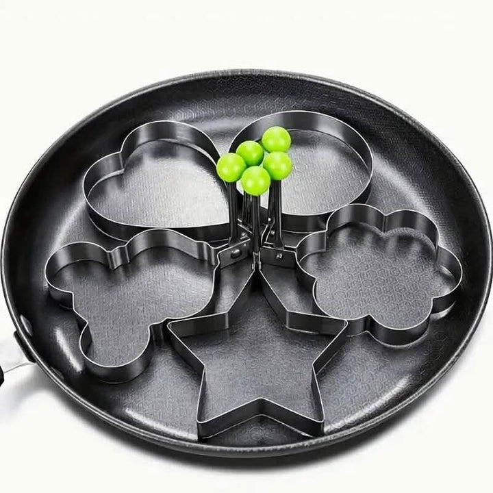 BowLift | 6-Piece: Creative Stainless Steel Egg Cooking Ring Set