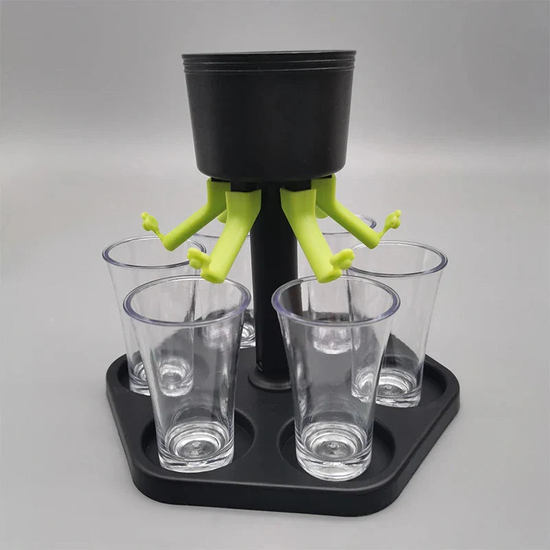 6 Shot Glass Dispenser Liquor Drinking Tools Bar Accessories | Bowlift