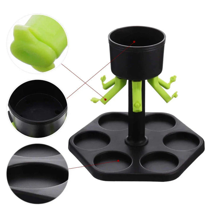 6 Shot Glass Dispenser Liquor Drinking Tools Bar Accessories | Bowlift