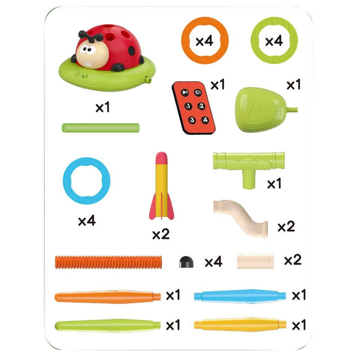 BowLift | 3-in-1 activity set for children with rope skipping, ring toss and pedal rocket