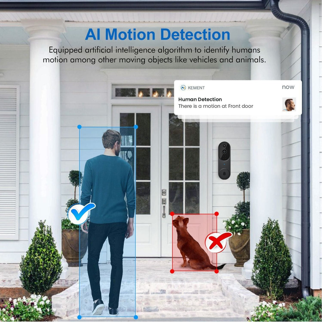 BowLift | Wireless Smart Doorbell Camera – Outdoor Surveillance with HD Night Vision
