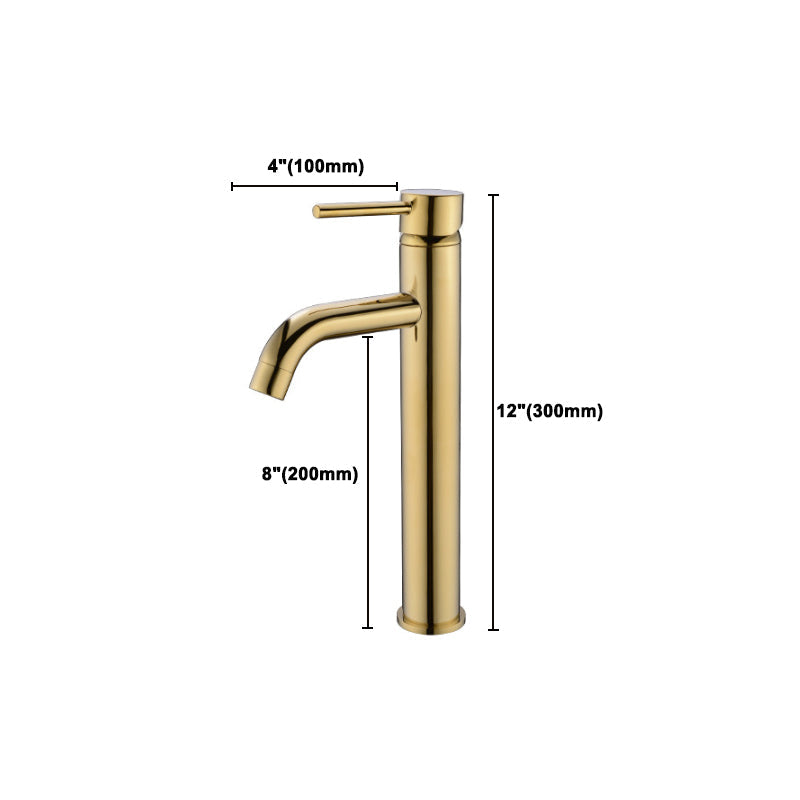 BowLift | Modern 1-Hand Basin Faucet Gold Brushed Sink Faucet Brass