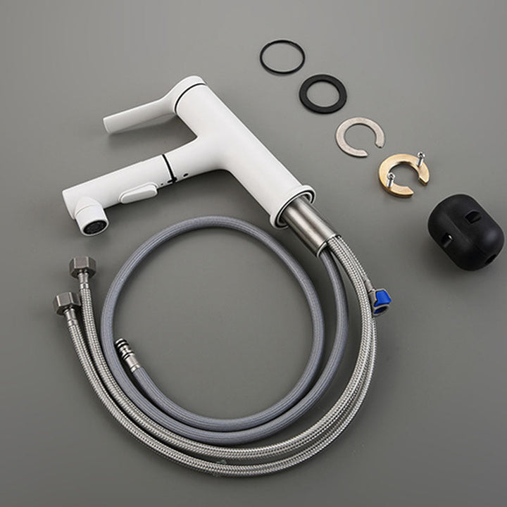BowLift | Contemporary Single Handle Faucet Retractable Sink Faucet with Lever Handle