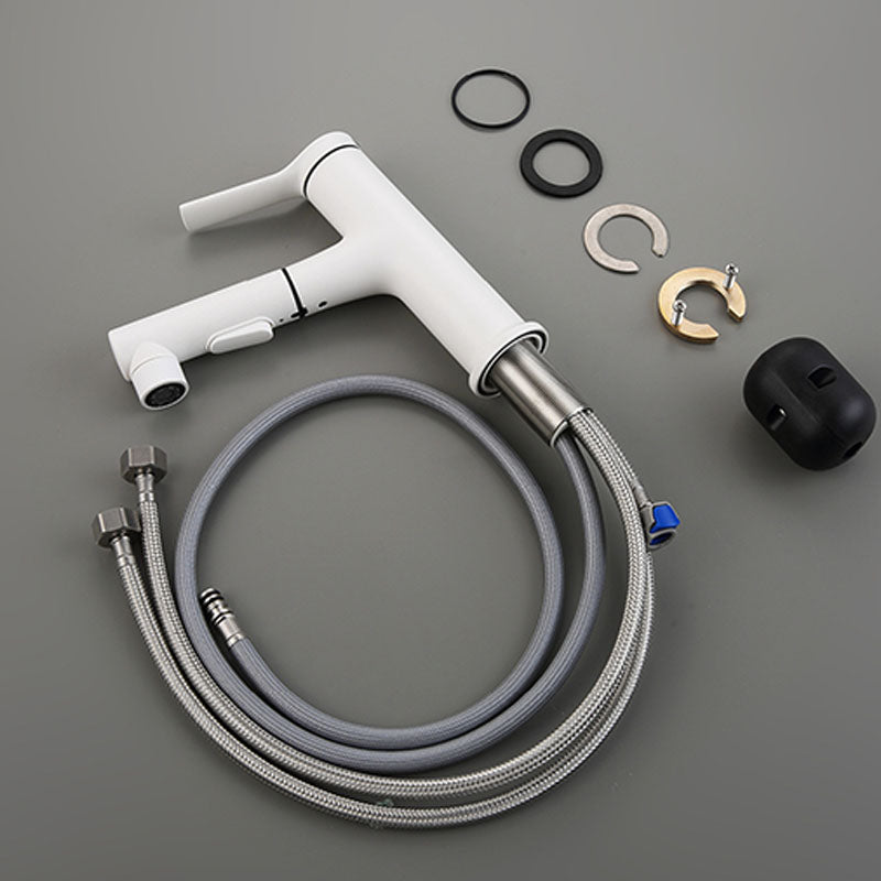 BowLift | Contemporary Single Handle Faucet Retractable Sink Faucet with Lever Handle