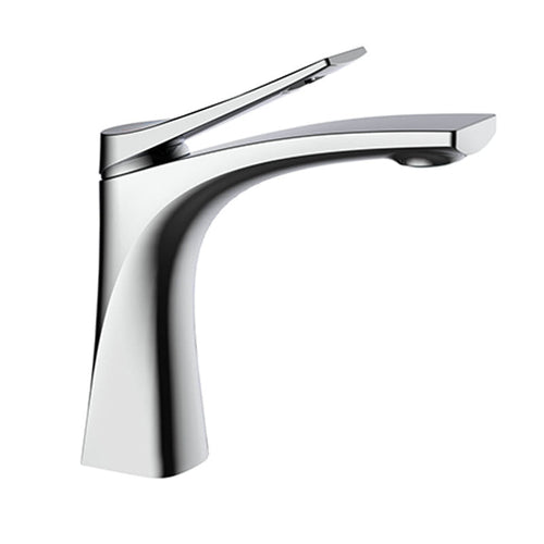 BowLift | Modern Vessel Faucet Brass Lever Handles Low Arc with Water Hose Bathroom Vessel Faucet