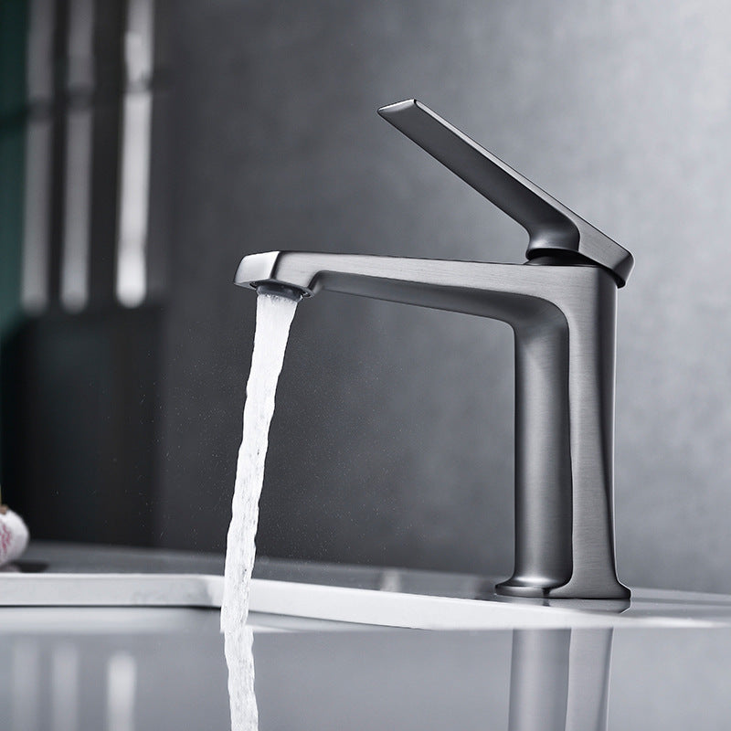 BowLift | Modern basin tap lever handle copper low arc basin tap