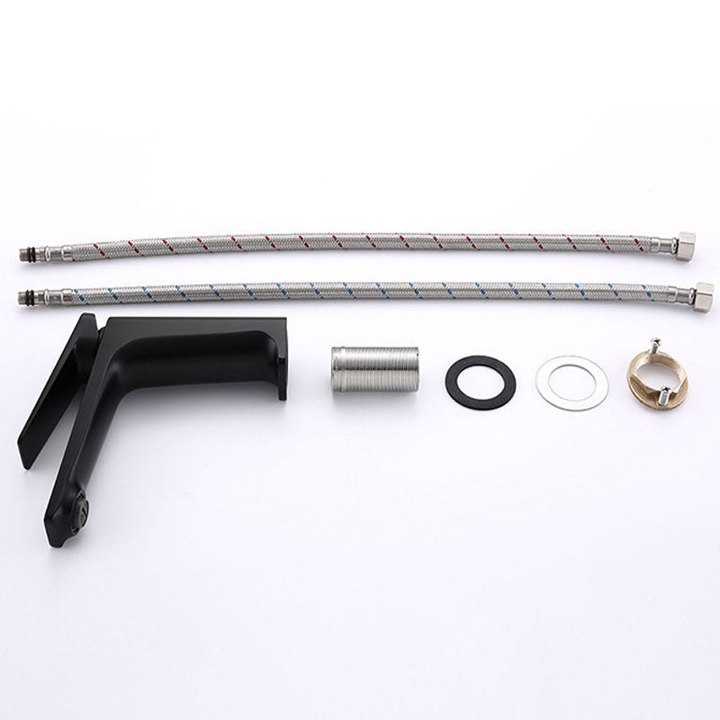 BowLift | Modern basin tap lever handle copper low arc basin tap