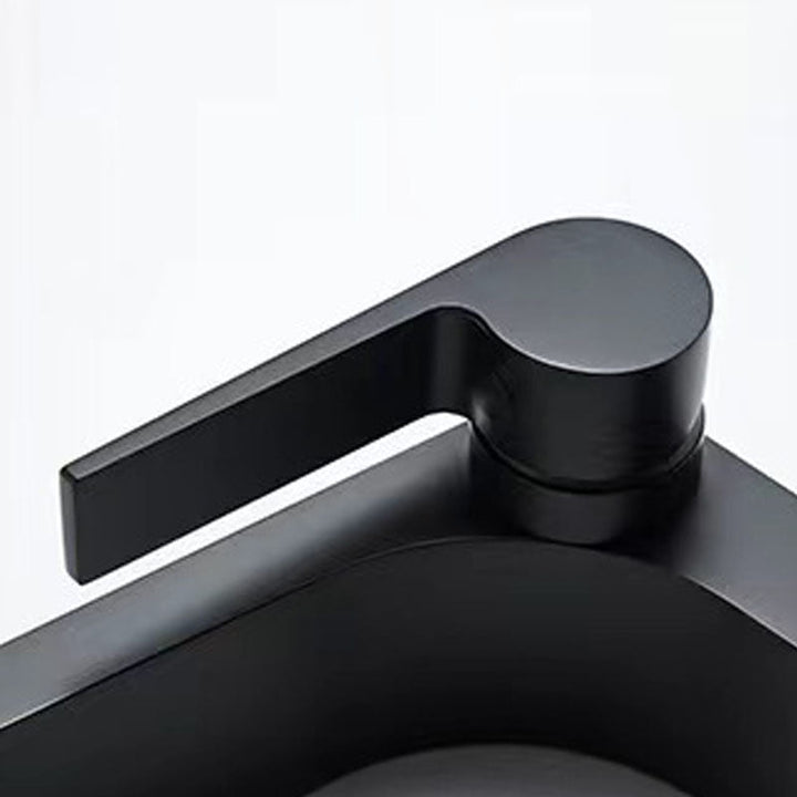 BowLift | Modern vessel faucet brass lever waterfall spout sink faucet
