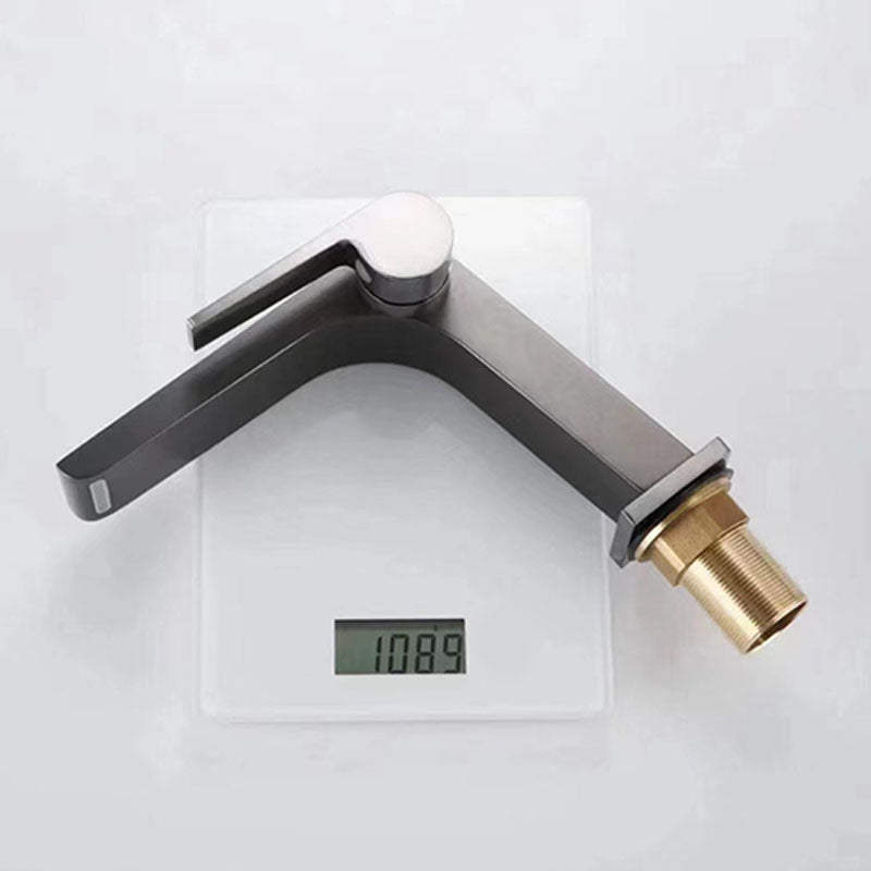 BowLift | Modern vessel faucet brass lever waterfall spout sink faucet