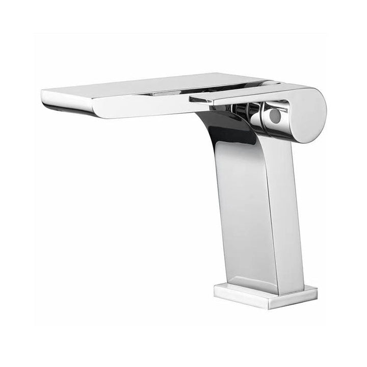 BowLift | Modern vessel faucet brass lever waterfall spout sink faucet