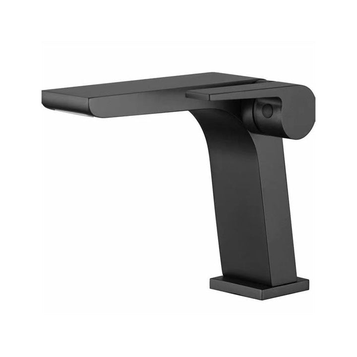BowLift | Modern vessel faucet brass lever waterfall spout sink faucet