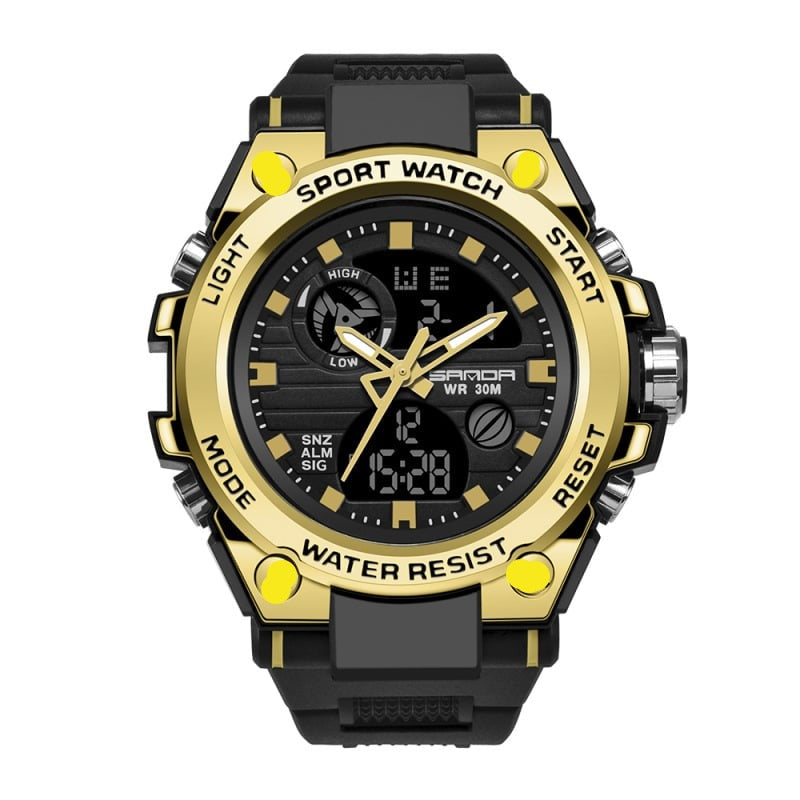 BowLift | Sporty Dual-Display Mode Multifunctional Waterproof Luminous Men's Wristwatch