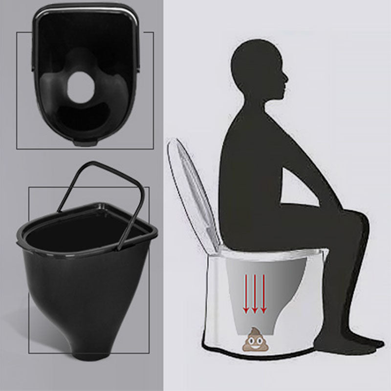 BowLift | Contemporary Plastic Floor-Mounted Toilet Bowl with Seat for the Bathroom