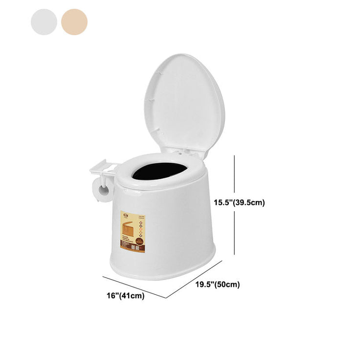 BowLift | Contemporary Plastic Floor-Mounted Toilet Bowl with Seat for the Bathroom