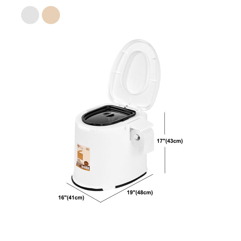 BowLift | Contemporary Plastic Floor-Mounted Toilet Bowl with Seat for the Bathroom