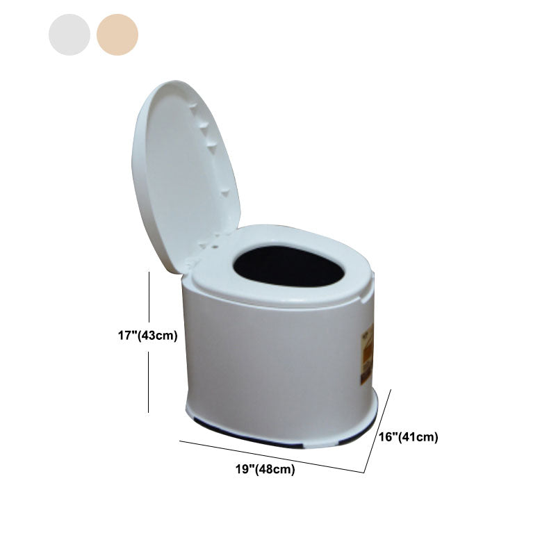 BowLift | Contemporary Plastic Floor-Mounted Toilet Bowl with Seat for the Bathroom