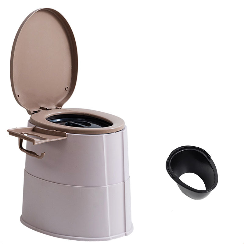 BowLift | Modern Flush Toilet Plastic Round Floor Mounted Toilet Bowl for Bathroom