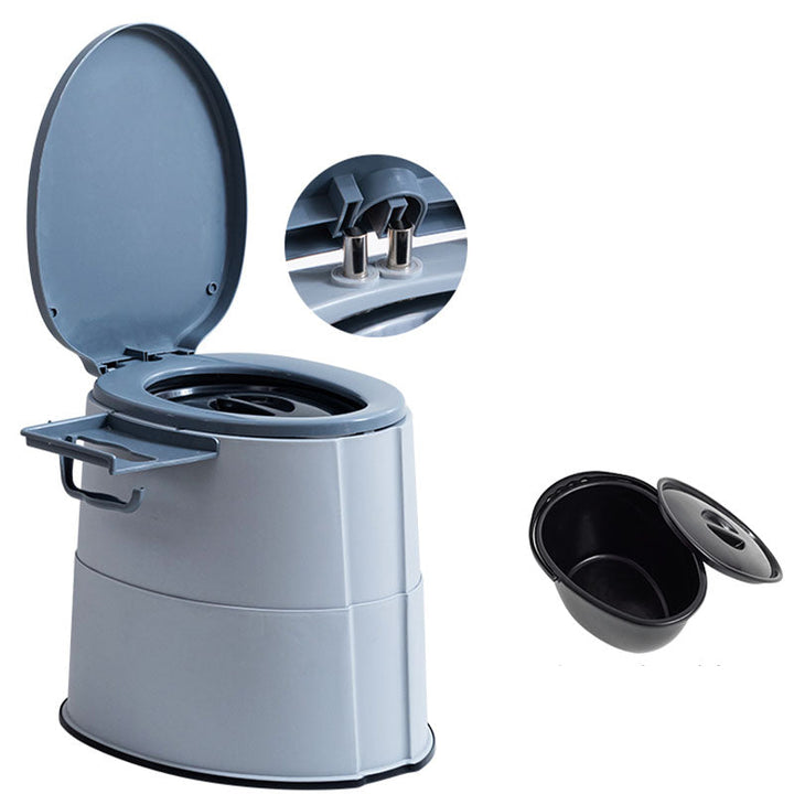 BowLift | Modern Flush Toilet Plastic Round Floor Mounted Toilet Bowl for Bathroom