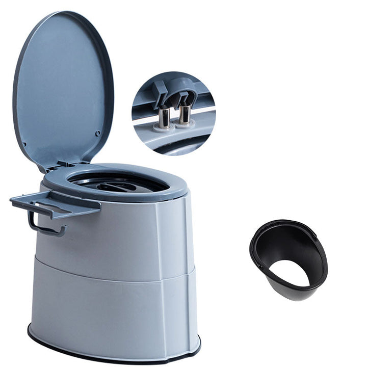 BowLift | Modern Flush Toilet Plastic Round Floor Mounted Toilet Bowl for Bathroom