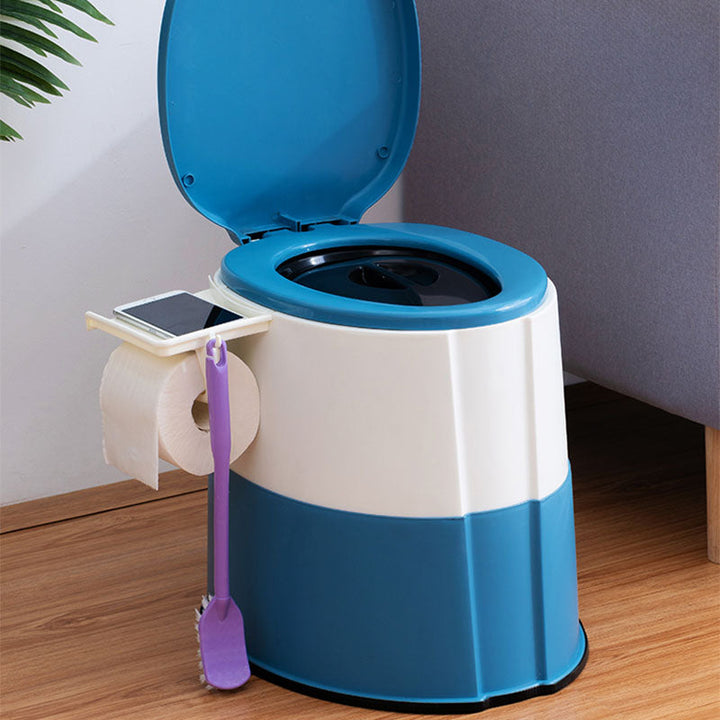 BowLift | Modern Flush Toilet Plastic Round Floor Mounted Toilet Bowl for Bathroom