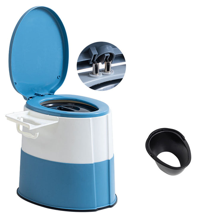 BowLift | Modern Flush Toilet Plastic Round Floor Mounted Toilet Bowl for Bathroom