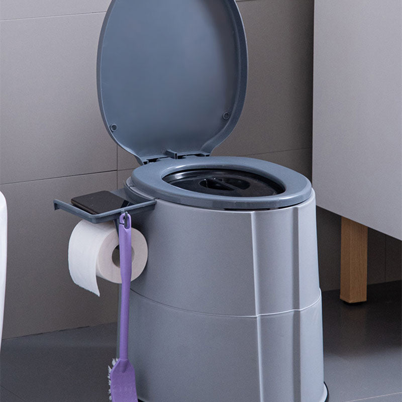 BowLift | Modern Flush Toilet Plastic Round Floor Mounted Toilet Bowl for Bathroom