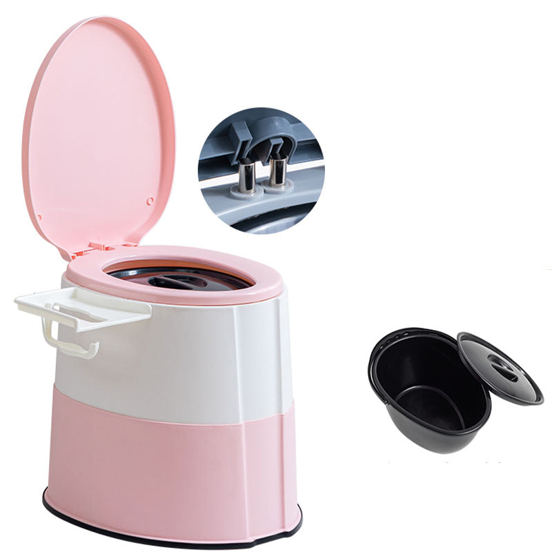 BowLift | Modern Flush Toilet Plastic Round Floor Mounted Toilet Bowl for Bathroom