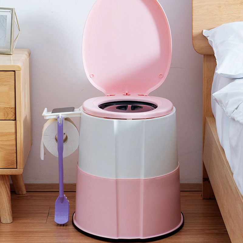 BowLift | Modern Flush Toilet Plastic Round Floor Mounted Toilet Bowl for Bathroom