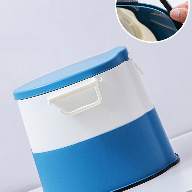 BowLift | Modern Flush Toilet Plastic Round Floor Mounted Toilet Bowl for Bathroom