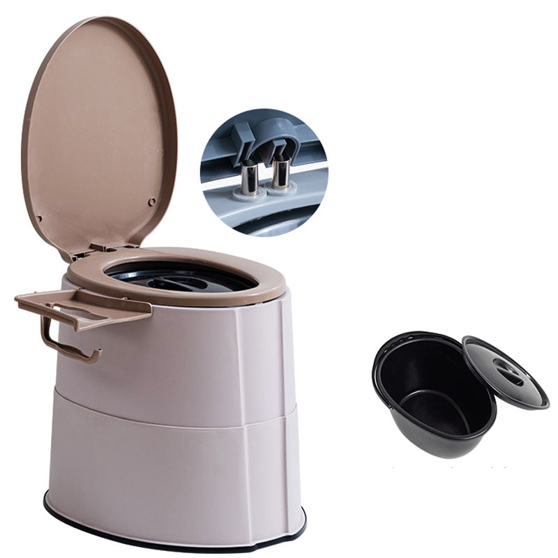 BowLift | Modern Flush Toilet Plastic Round Floor Mounted Toilet Bowl for Bathroom