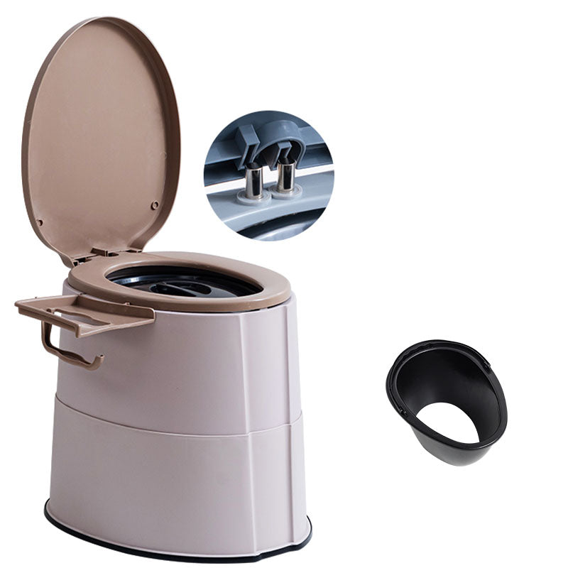 BowLift | Modern Flush Toilet Plastic Round Floor Mounted Toilet Bowl for Bathroom