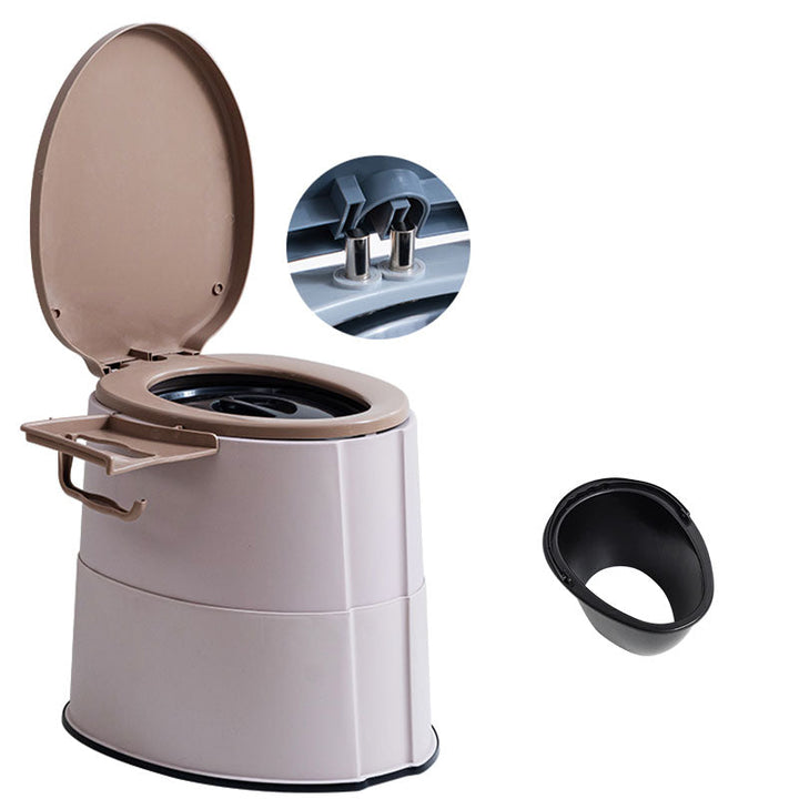 BowLift | Modern Flush Toilet Plastic Round Floor Mounted Toilet Bowl for Bathroom
