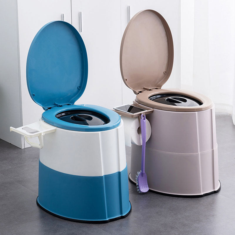 BowLift | Modern Flush Toilet Plastic Round Floor Mounted Toilet Bowl for Bathroom
