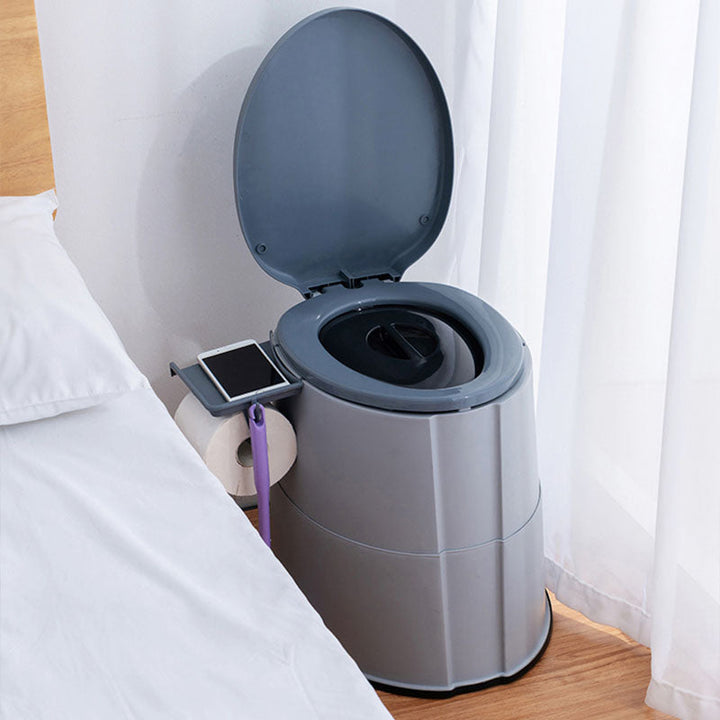 BowLift | Modern Flush Toilet Plastic Round Floor Mounted Toilet Bowl for Bathroom