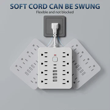 BowLift | 14-In-1 Power Strip With Surge Protection